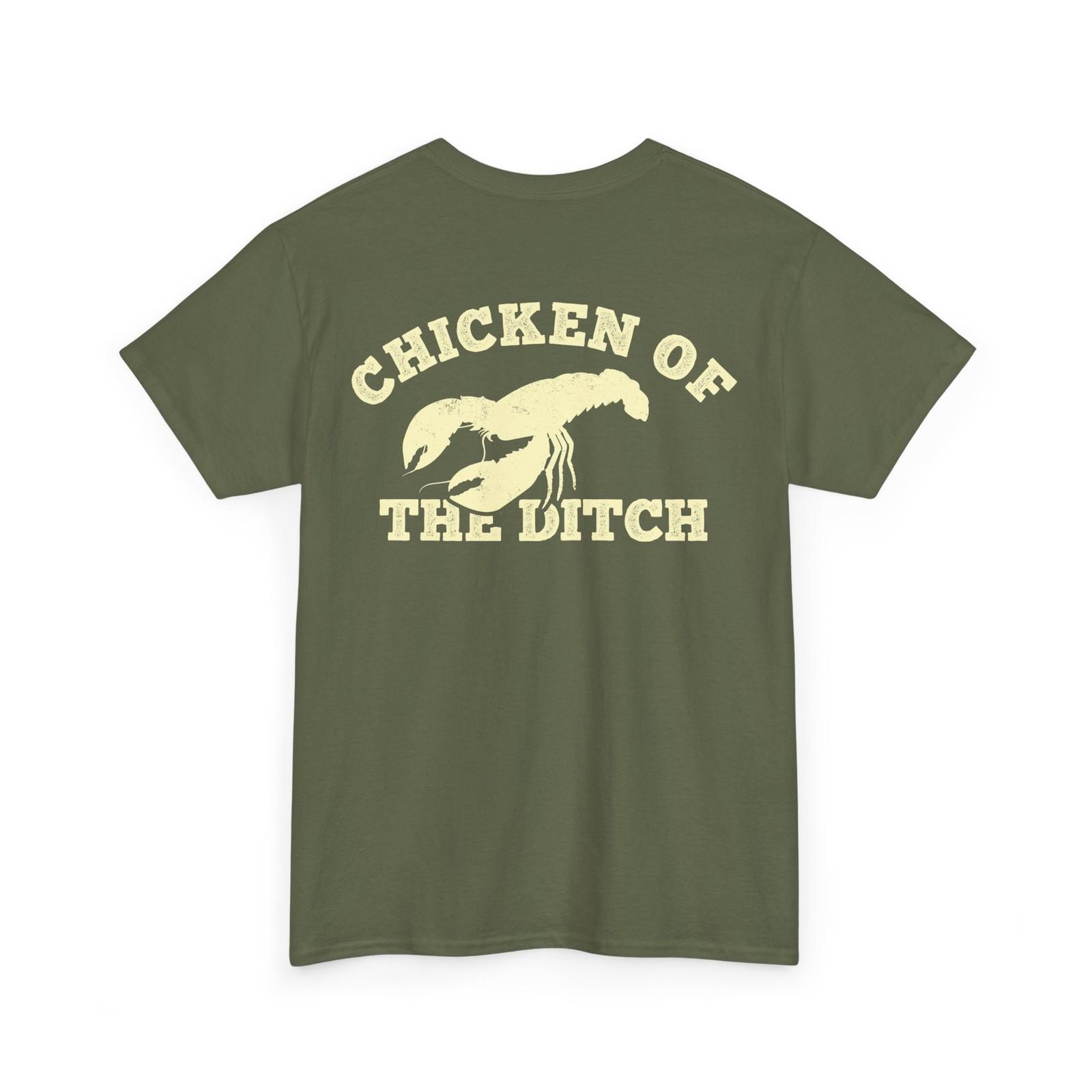 Chicken of the Ditch Crawfish Lovers Cajun Food Men (On Back) T-Shirt S