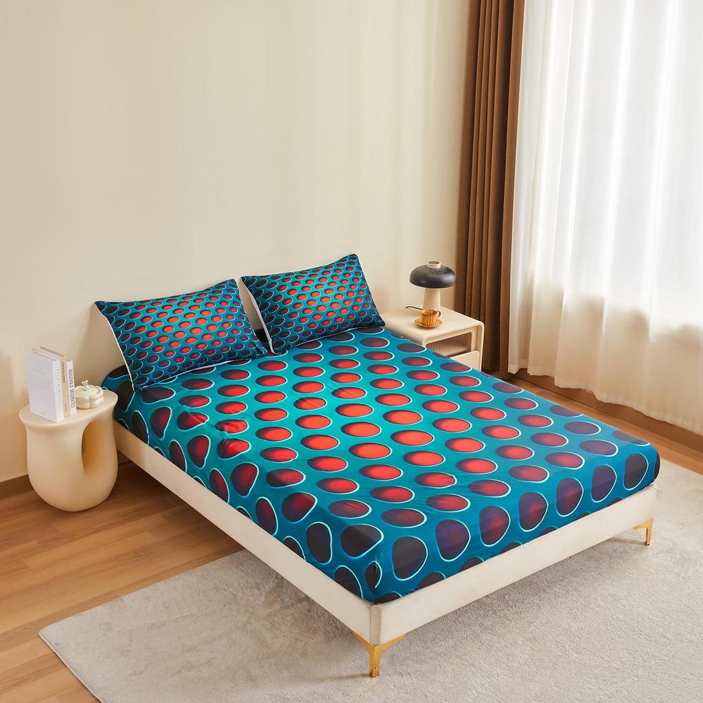 2025 Exclusive 5D Black Hole Digital Print Fitted Sheet & Pillowcase Set