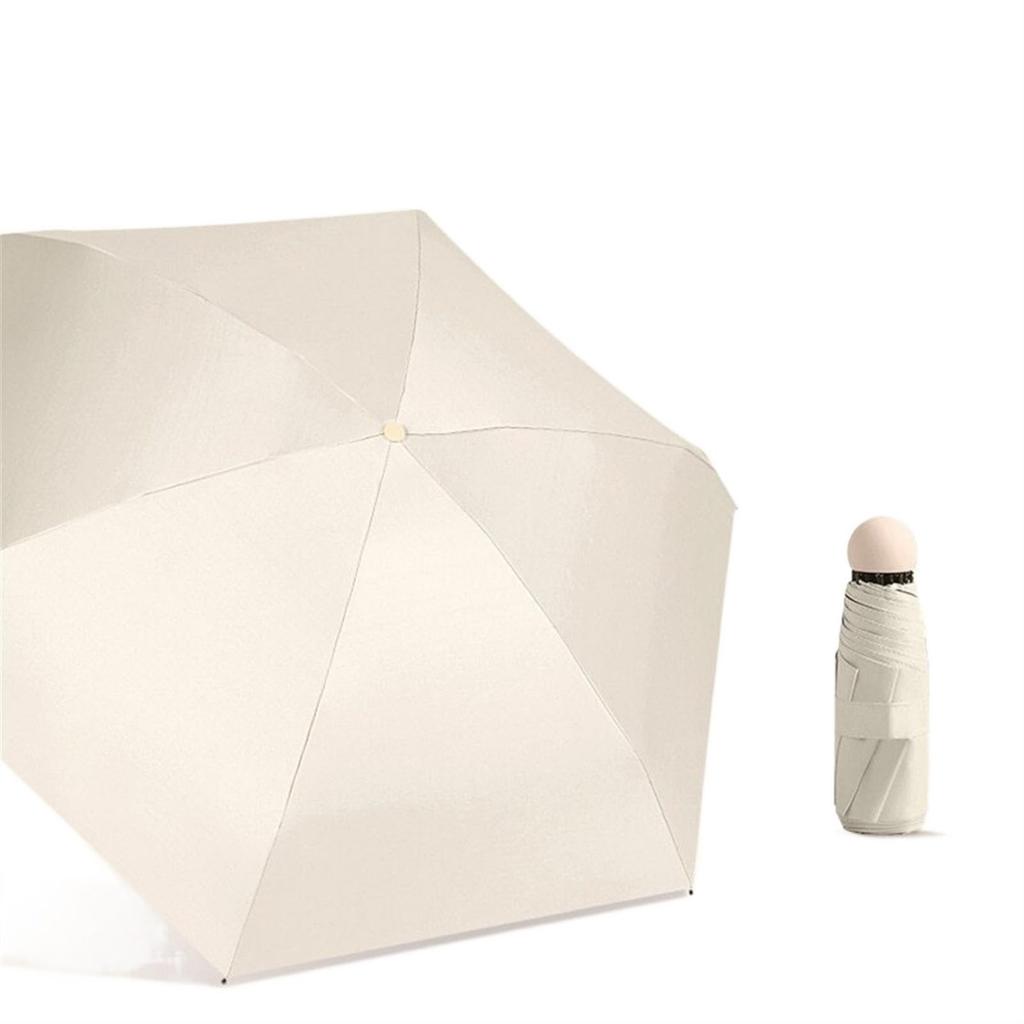 Capsule Umbrella Sunny And Rainy Dualuse Rainproof Wind-Resistant Sun Protection Outdoor Traveling Portable Mini Umbrella