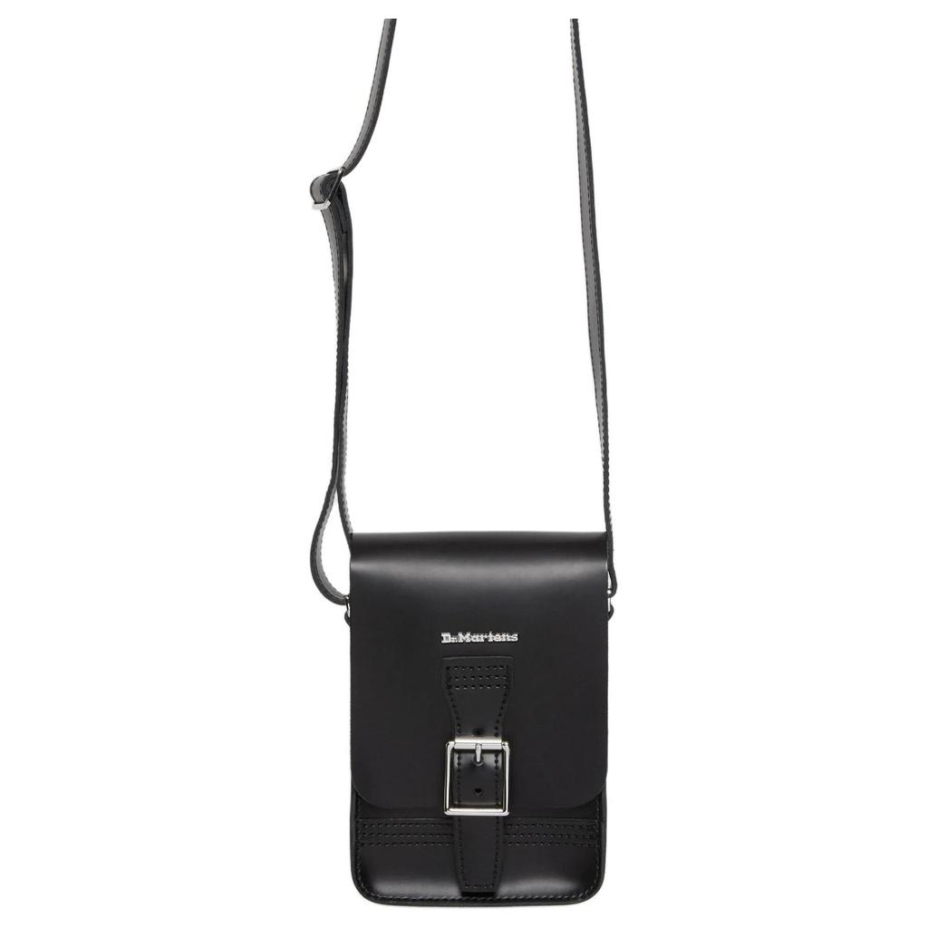 New Dr.Martens Leather Crossbody Bag Regular Unisex Black AD055001
