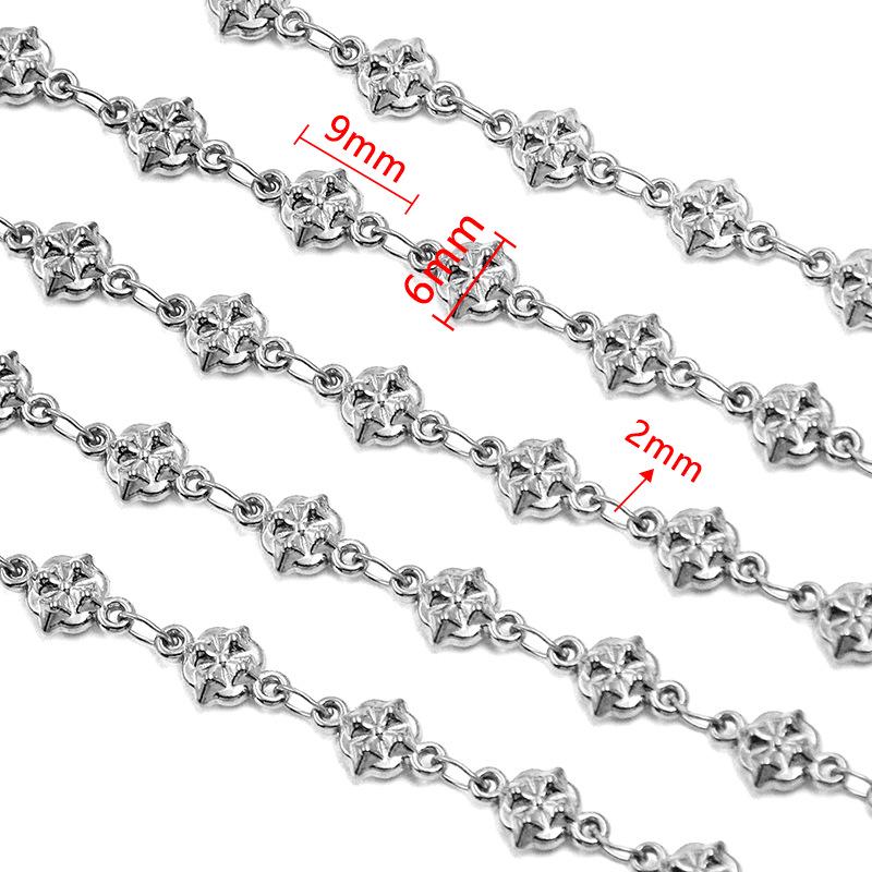 18K Gold Plated Stainless Steel Heart, Butterfly, Four-Leaf Clover, Shell Chain Bracelet/Necklace, 50cm.