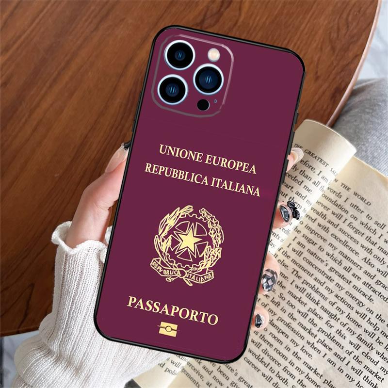Italy Flag Phone Case For iPhone 17 Air 11 14 15 16 Pro Max Plus 12 13 Mini 16e 17 Pro Max Back Cover