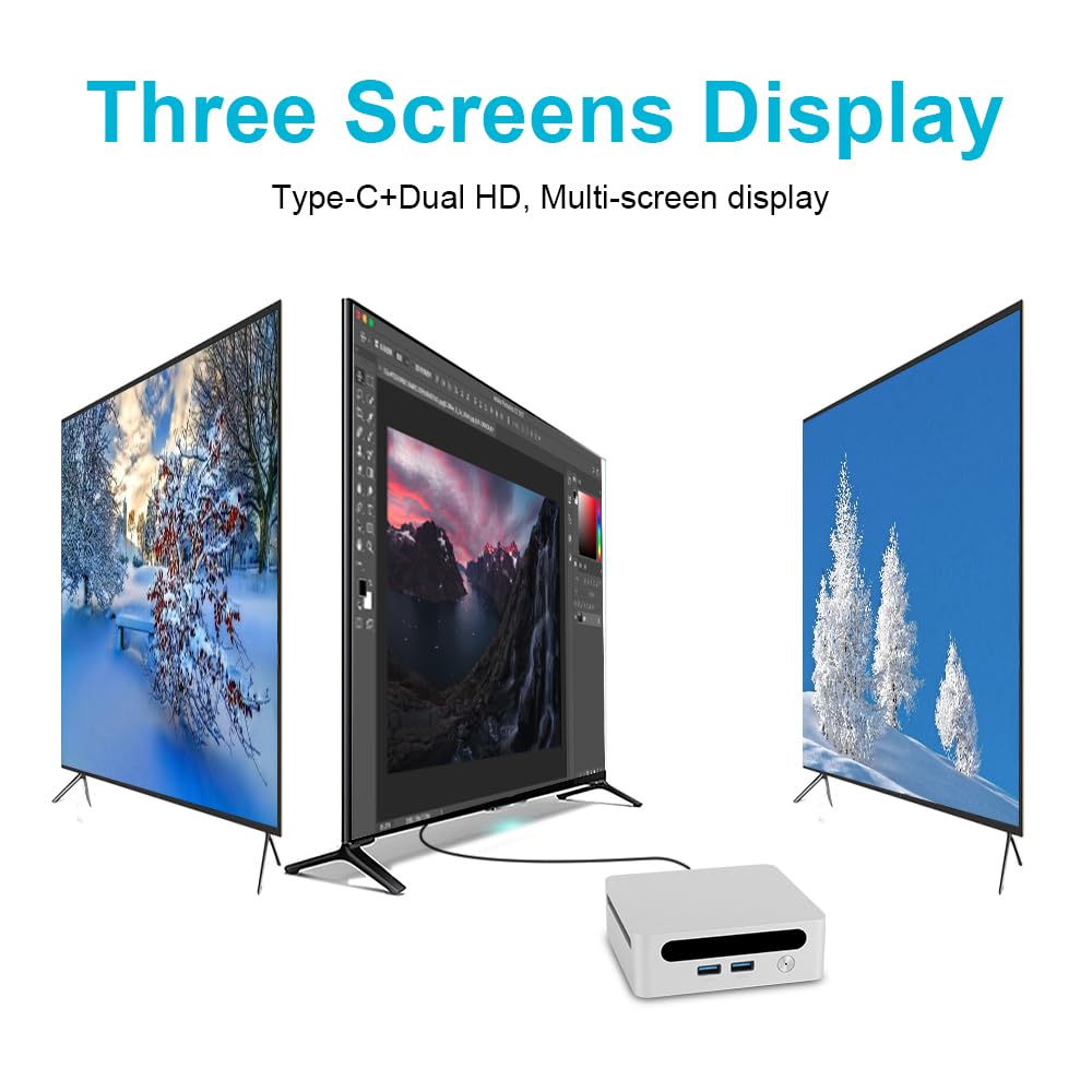 SZBOX Mini Windows 11 AMD Ryzen 7 5800H To 64GB 1TB PCIE 3200MHz Super HD Game 4 2 HDMI Triple Display 2000MHz WiFi BT RJ45 LAN Mini Computer PC, Pro,