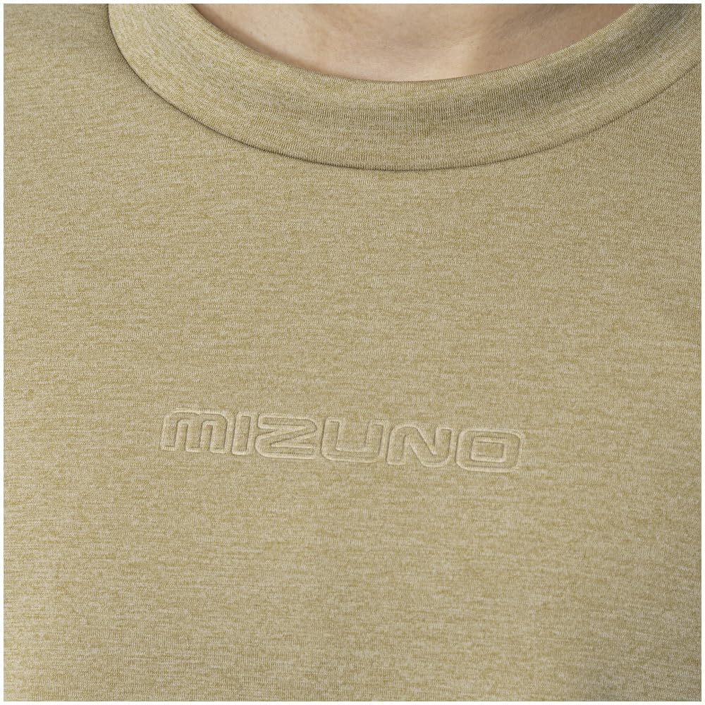 Stretch Crew Neck Training Easy to Move Kelp Green Size 32MCA332 Sweatshirt, in, Heather, L,