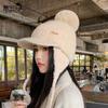 Winter Hairball Cap Children's Fleece Warm Ear Protection Duck Tongue Baseball Cap Showing Face Small Versatile Fashion Knitted Wool Cap