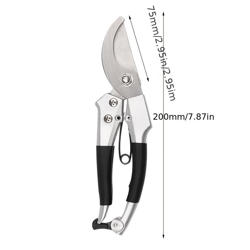 Multi-functional Stainless Steel Pruning Shears, Classic Garden Scissors for Ambidextrous Use - DZT Brand, Pruning Shears