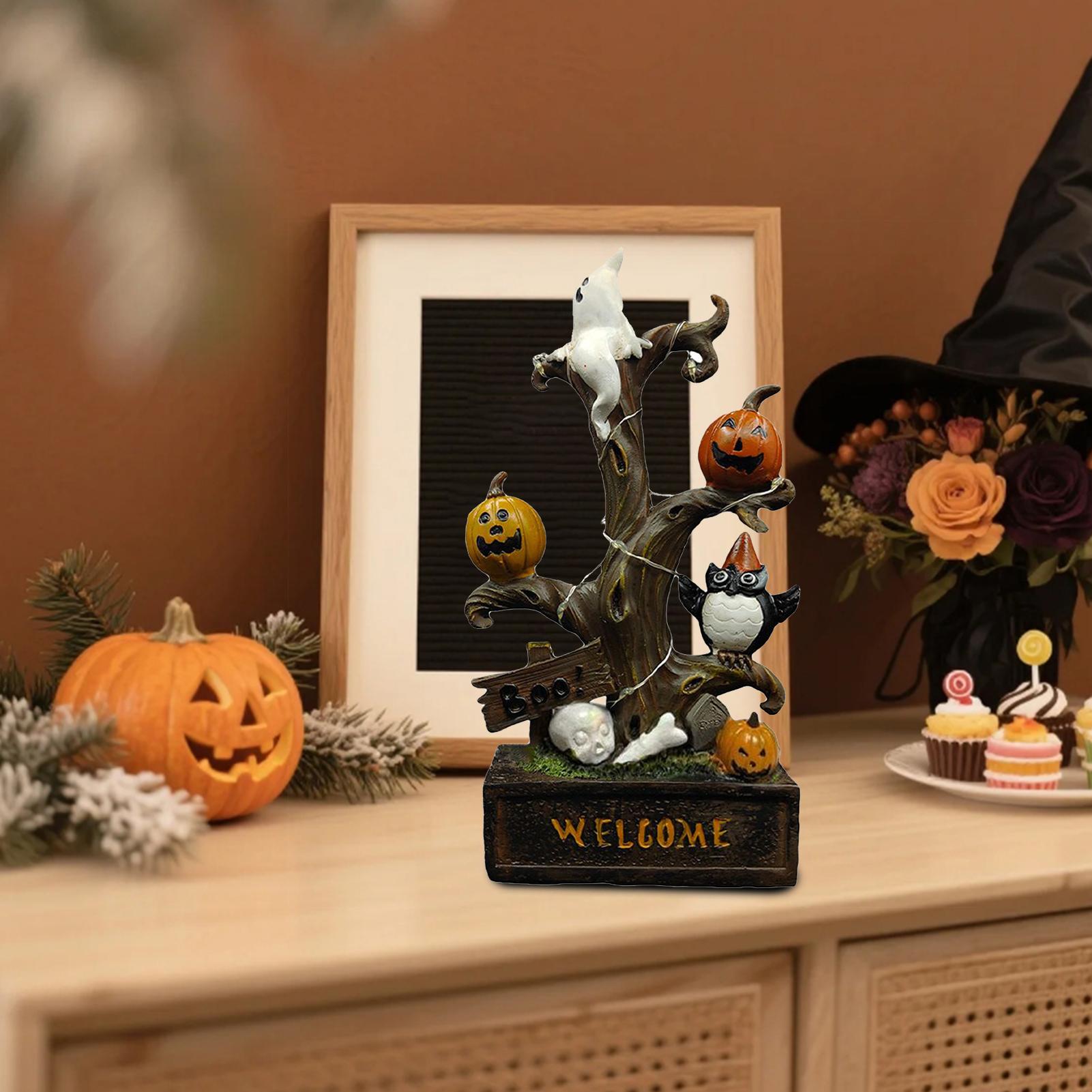

Tree Sculpture For Halloween Halloween Sculpture Creepy Tree Light Up Resin Scene Prop Collectible Ornaments For Teens Kids China Mainland