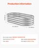 Metal Raised Garden Bed, 1.2 X 0.6 X 0.3 M Oval Outdoor Galvanized Planter Garden Box, Open Bottom Design, Large Planter Raised Bed for Growing