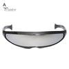 Colorful Sunglasses Novelty Futuristic Mirrored UV Protection Punk X-Men Men Personalized Narrow Sun Glasses for Women Outdoor Fashion