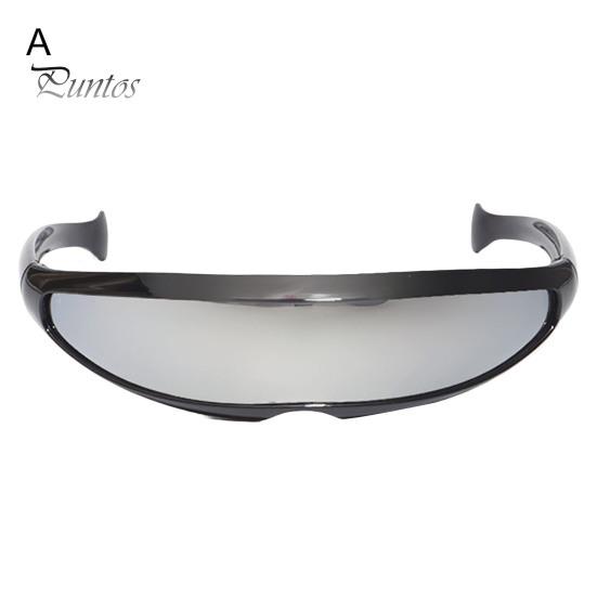 Colorful Sunglasses Novelty Futuristic Mirrored UV Protection Punk X-Men Men Personalized Narrow Sun Glasses for Women Outdoor Fashion