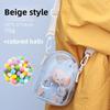 14cm Multipurpose PVC Doll Storage Bag Modern Minimalist Design for Travel
