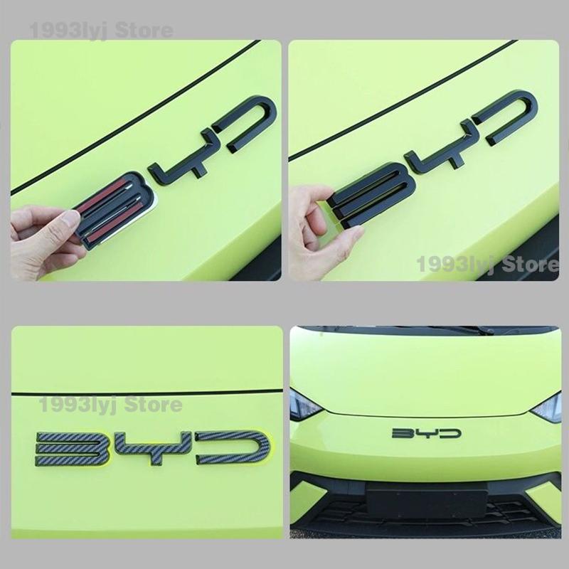 For BYD Seagull 2025 2023 2024 Styling Plastic Rear Emblem Front Grille Badge High-end Decals Auto Exterior Decoration
