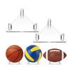 Ball Stand Stable Thickened Hollow Design Fall-resistant Solid Display Acrylic Triangle Soccer Volleyball Holder Ball Sports