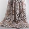 100x150cm 75D Imprimeu Leopard Șifon Material Rochie de Var cu Bretele Protecție Solară Subțire Transparentă Cădere Liberă Material Șifon Fără Șifonare