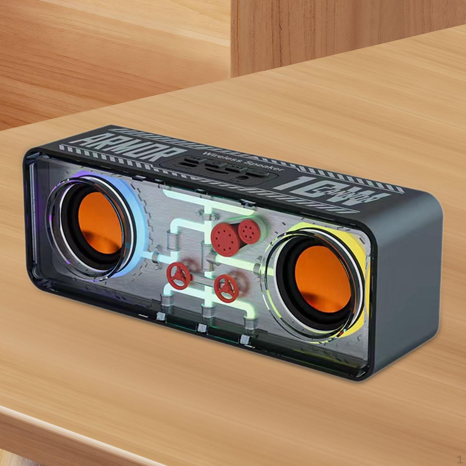 

Беспроводной Bluetooth-динамик V5.3 портативный для кемпинга, настольного использования на открытом воздухе чёрный