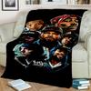 3D Legend Star Hip Hop Rapper Kunstdecke, Weiche Überwurfdecke für Zuhause Schlafzimmer Bett Sofa Picknick Reise Büro Abdeckdecke Kinder