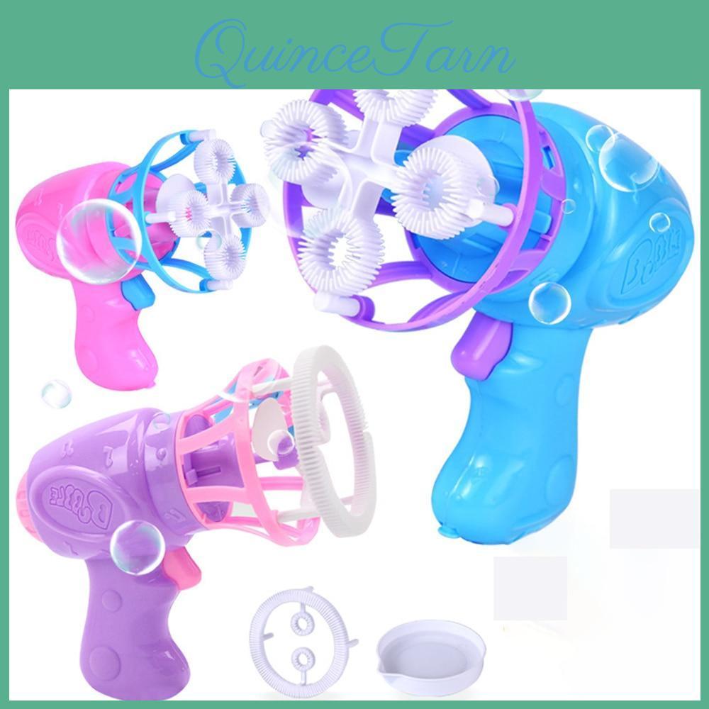 Blower Bubble Magic Summer Funny Machine Electric Automatic Bubble Maker Gun With Mini Fan Kids Outdoor Toys Wedding Supplies