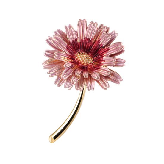 

Women Brooch Gradient Enamel Flower Design Brooch Suit Lapel Sweater Dress Coat Badge Weddings Parties Daily Wear B