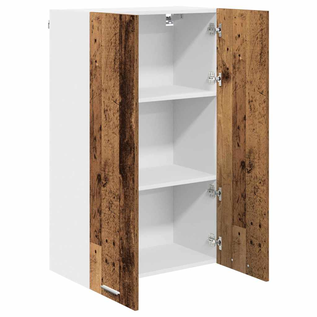 Hanging Cabinet with Door Rustic Wood Finish 60 X 31 X 100 Cm Engineered Wood