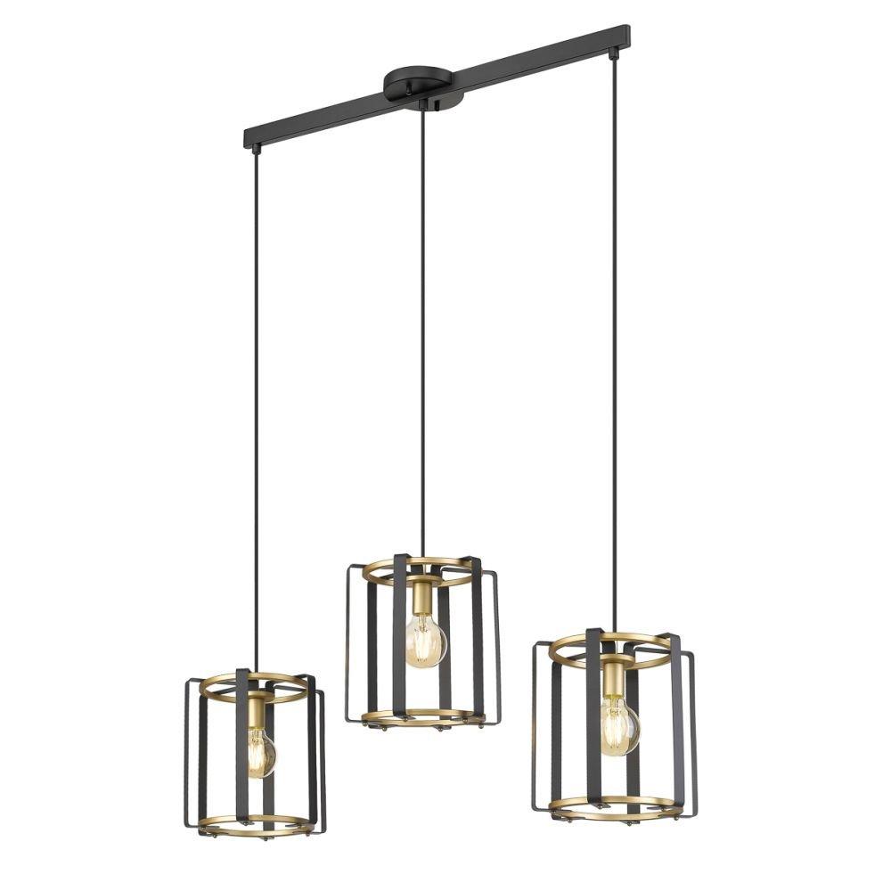 Lampa Wisząca PRIMERO PND-44003-3-BK-GD Italux