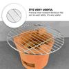 Practical Stainless Steel Round Grill Net BBQ Mesh for Barbecue Tools High Temperature Resistant Lightweight Outdoor Pad