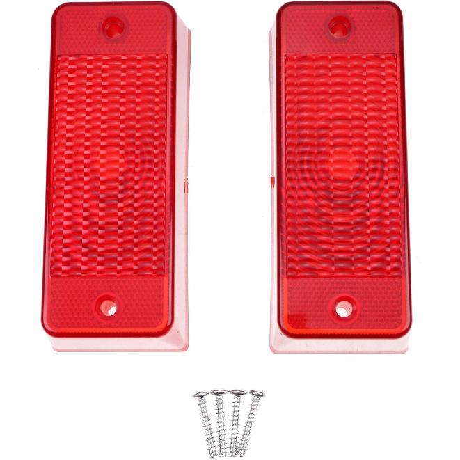 Solarhome 2 PCS Rear Tail Light Lens 6672276 for Bobcat Skid Steer Loader 553 751 753 763 773 863 864 873 883 963 A220 A300 S100 S130 S150 T110 T140
