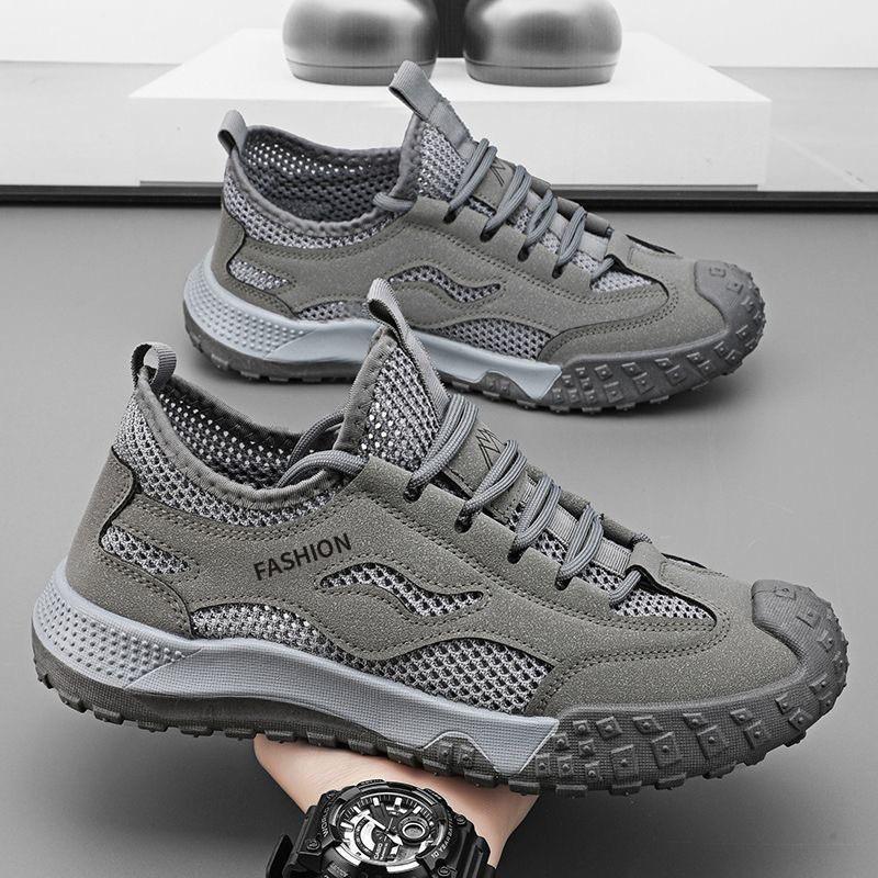 

Labor Protection Shoes Men s Summer Breathable Mesh Hollow Sneaker Non-slip Wear-resistant Casual Outdoor Work Skate 43