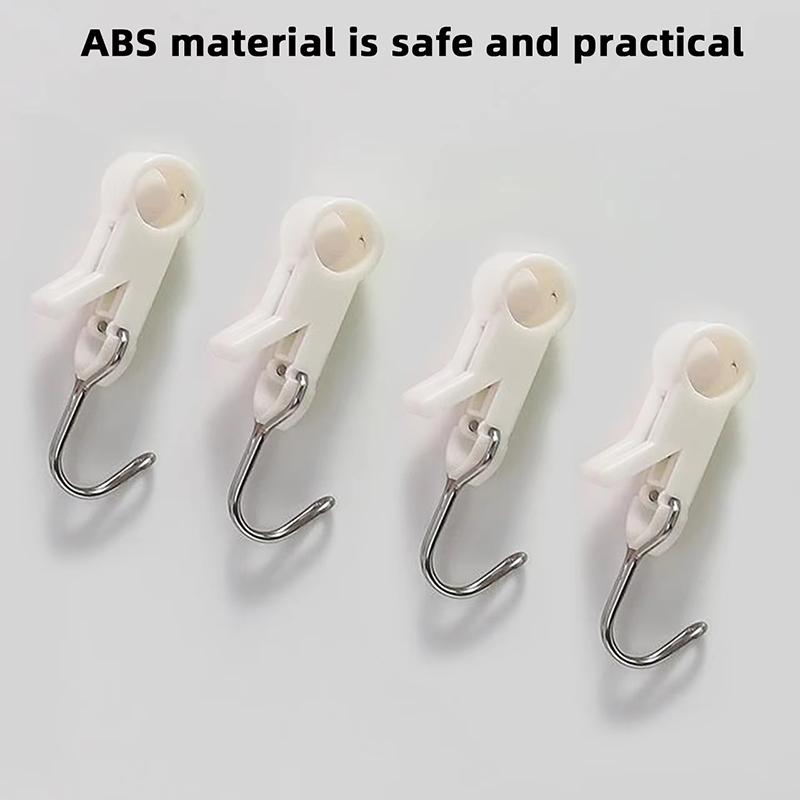 

4Pcs Clip Hooks Tube Clamp Hook Kitchen Bathroom Multi-Function Hanger Hook For Clothes, Bags, Towels, Homes, Kitchens Bathrooms A