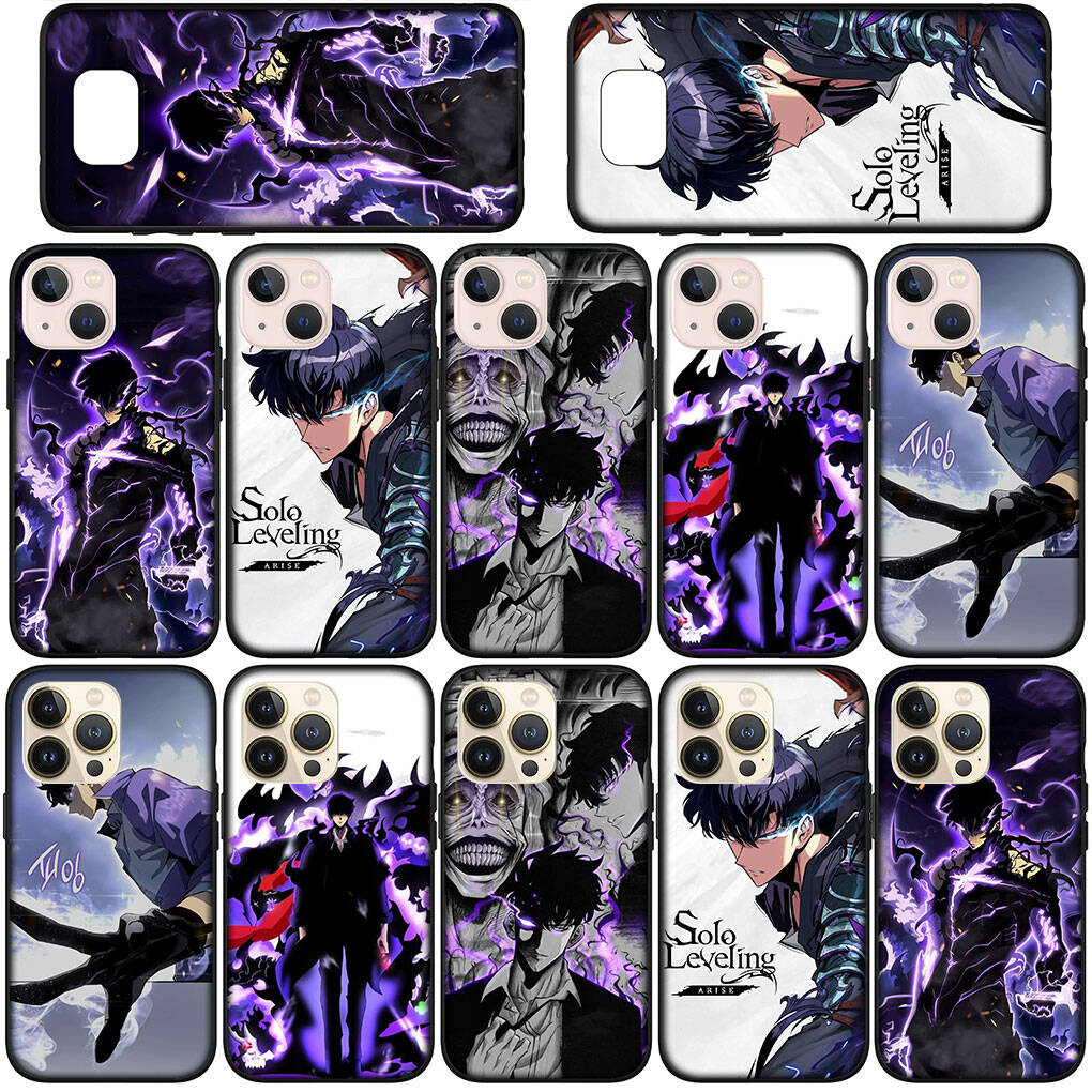 Case for Samsung Galaxy S25 S23 S22 S24 Ultra FE A05 A06 A15 A16 A36 A37 A35 A54 A55 A56 A57 A25 A26 A53 A17 Cartoon Solo Leveling Sung Jin woo Cover