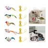 Feathered Cats Toy with Realistic Bird Sound Enrichment Catmint Toy for Indoor Boredom Cats Stress Reduce Exercise Toy