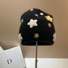 Star Color Pentagram Sweet Wool Knitted Hat Winter Cold Warm Rabbit Hair Baotou Ear Protector