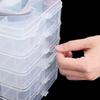 3-layers Jewelry Bead Storage Container Detachable Crafts Tool Case Plastic Storage Box  Desktop