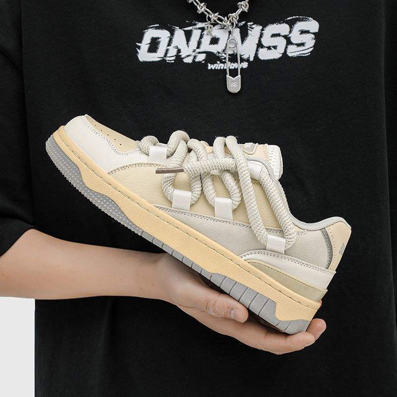 

Spring and Autumn Men s Shoes 2025 New Versatile Men s Casual Leather Shoes Summer Breathable Sports Men s Little White Trend Shoes 39