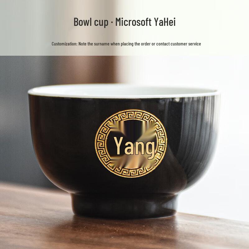 

Персонализированная керамическая мастер-пиала с фамилией