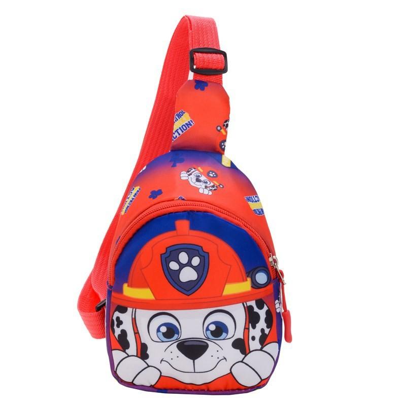 Paw Patrol Cartoon Kids Chest Bag With Polyester Print For Daily Use