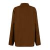 Damen Langarm Knopf Farbe Lockeres Hemd Freizeit Hemd