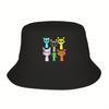 Travel Headwear Incredibox Sprunki Bucket Hat Streetwear Unisex Hot Sun Hat Horror Game Ispoti Fishing Cap Outdoor Sports