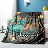 Old World Map Customize Your Name Outdoor Blanket Suitable For All Seasons Comfortable And Warm Soft Blanket Suitable For Travel Gifts For Relatives