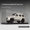 1:18 Car Model Base PVC Dust Cover Lighted Transparent Display Box Bookshelf Decoration Present For Boys Home Decor Kids Toys
