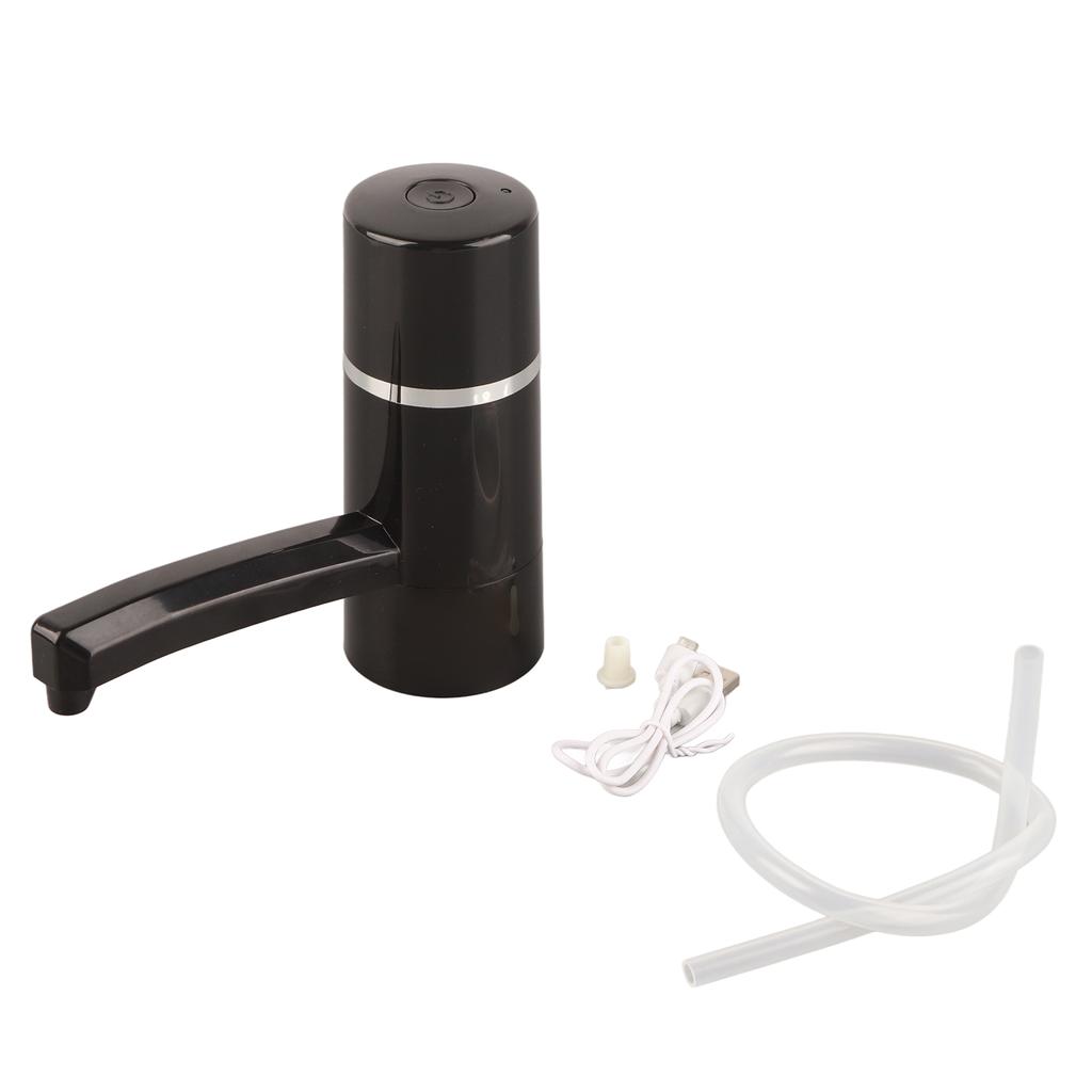 1x Wireless Rechargeable Bottle Drinking Water Electrical Pump Portable Dispenser USB (Black)