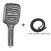 8 Modes Turbo Pressurized Shower Head 12cm Large Panel Water Saving Showerheads Explosion-proof Thickened ABS Filter Shower Head