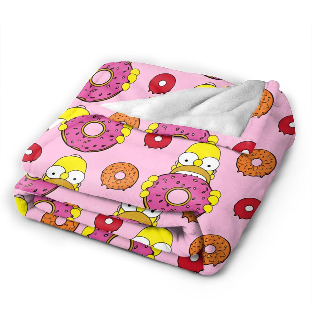 Blanket The S-Simpsons Decorative Flannel Throw Blanket For Living Room Warm Soft Customized Quality Bedspread Birthday Gift