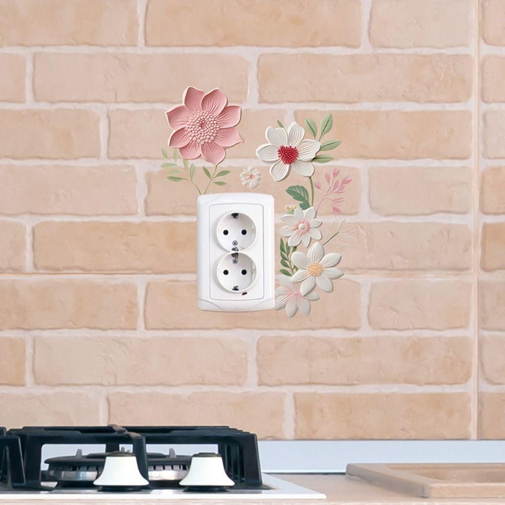 

Detachable Cartoon Flower Wall Sticker Cute Art Wall Sticker Living Room Bedroom