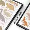 Wandkunst Kinderzimmer Dekoratives Poster Cartoon Neues Baby Dinosaurier Süßes Herz Alphabet Kindergarten Leinwand Malerei Druck Wandbild