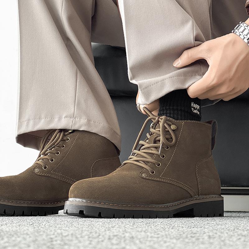 Fashion Casual men's boots Retro British classic style Fashion party and street walking High quality business or office shoes luxury