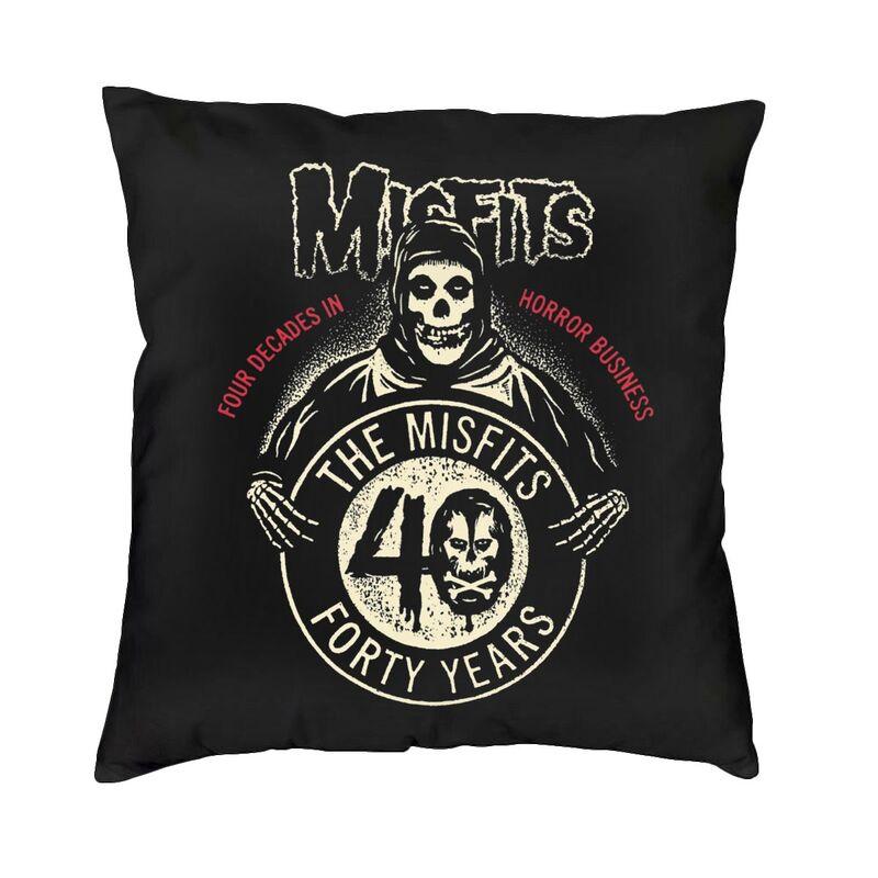 Misfits Horror Punk Rock Band Pillow Case xcm Decor Home Kawaii Outdoor Cushions Square Pillowcase