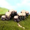 1 stuks Model Boomstronk Brug DIY Mini Hars Sprookjestuin Poppenhuis Aquarium Succulent Dier Miniatuur Landschap Decoratie