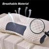 3D SPA Massage Pillow, Cervical Support & Well Sleep Nursing Pillows, Help Sleep and Protect the Neck Knitted Cotton Pillow