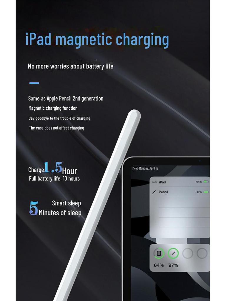 Bluetooth Magnetic Charging Stylus Pen for Apple Pencil and iPad