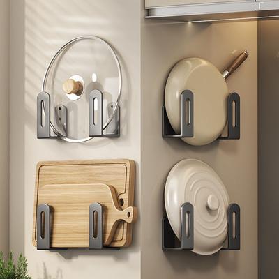 No Punching Pot Lid Rack, Kitchen Rack, Wall-mounted Cutting Board, Cutting Board, Multi-functional Wall Storage Artifact Rack